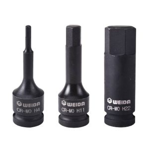 12.5mm Inch Drive Hex Bit Socket Set 78mm H4-H22