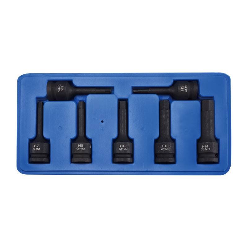 12.5mm Series One-Piece Impact Hex Bit Socket Set
