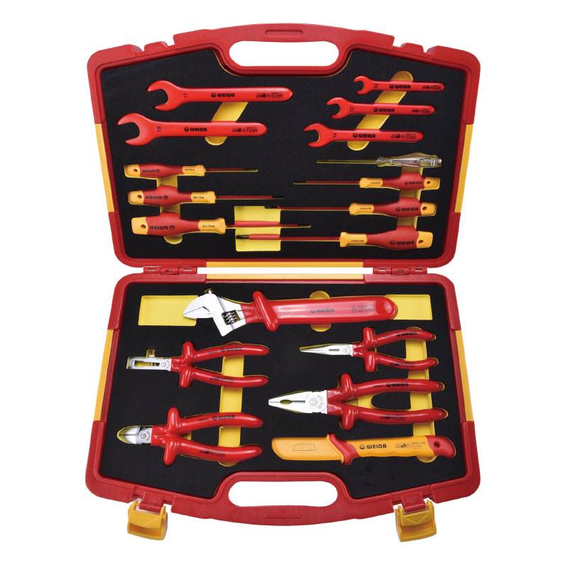 18 piece insulated electrical maintenance tool set