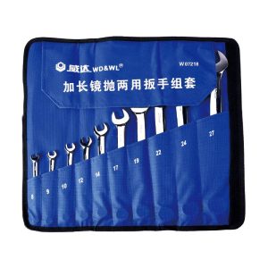 extra long mirror polished combination wrench set