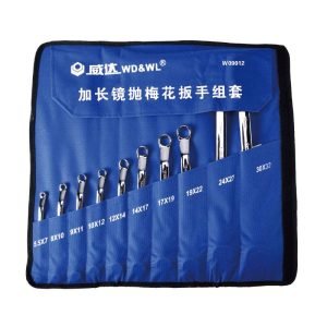 extra long mirror polished double box end wrench set