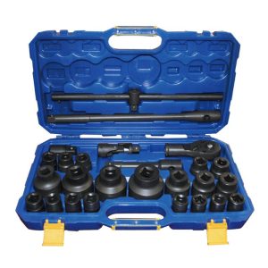 26-Piece 20mm+25mm Drive 12-Pt Metric Socket Set (Phosphate)