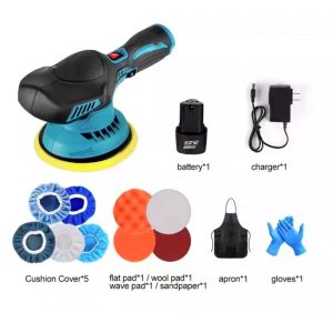 12V Cordless 125mm Car Buffer Polisher Luxury Kit